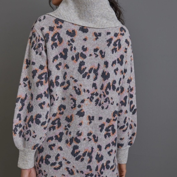 Anthropologie Emmy Cowl Neck Tunic Sweater Dress - Picture 4 of 10